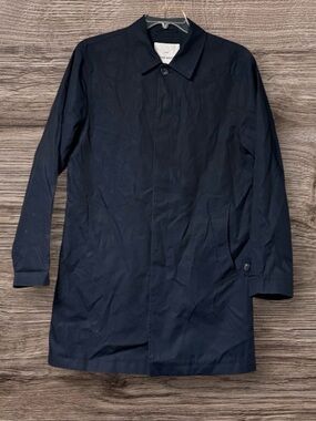 Peter Werth 100% Cotton Blue Trench Coat Size m